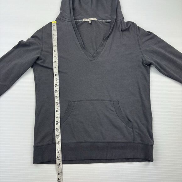 Victoria’s Secret Women’s Small Gray V-Neck Hoodie Pullover Kangaroo Pocket Y2K - Picture 10 of 11